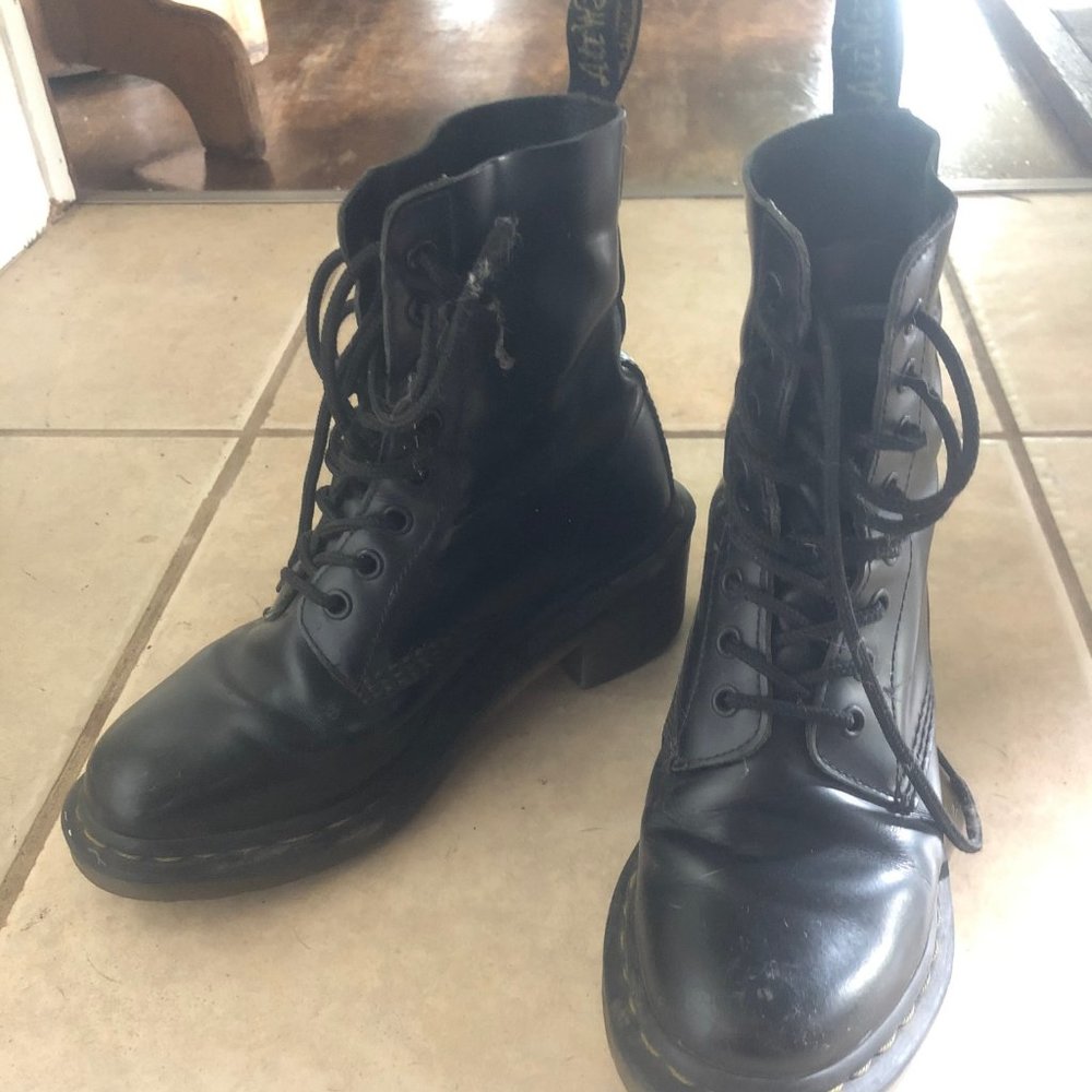 Dr. Martens Black Clemency Combat Boots Size 7